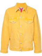 Adaptation Distressed Denim Jacket - Yellow & Orange
