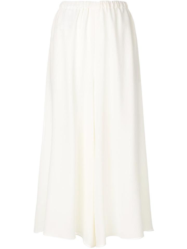 Jil Sander High Waisted Culottes - White
