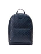Gucci Gucci Signature Leather Backpack - Blue