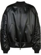 Juun.j Bomber Jacket, Men's, Size: 46, Black, Cotton/polyester/acetate