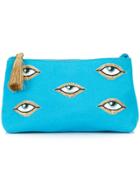 Figue Evil Eye Cosmetic Pouch - Blue