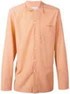 Maison Margiela Classic Long Sleeve Shirt, Men's, Size: 38, Yellow/orange, Cotton/cupro