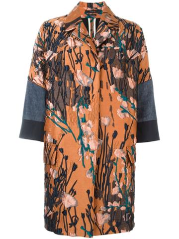 Odeeh Jacquard Coat, Women's, Size: 40, Silk/cotton/polyamide/polyester