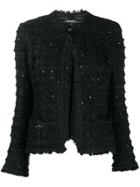 Chanel Pre-owned 2005's Sequined Tweed Jacket - Black