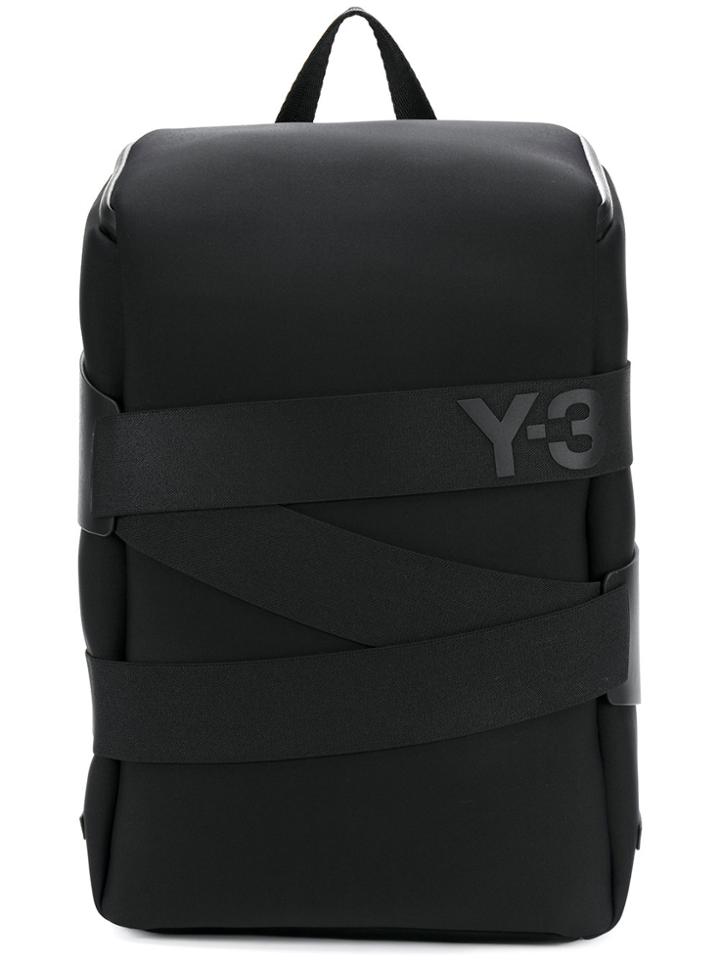Y-3 Strapped Backpack - Black