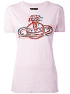 Vivienne Westwood Anglomania Logo Print T-shirt, Women's, Size: Medium, Pink/purple, Cotton