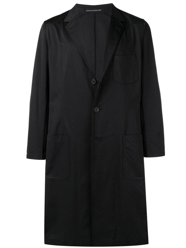 Yohji Yamamoto Classic Trench Coat - Black