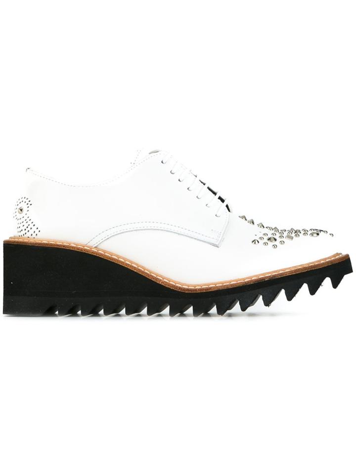 Y's Shark Sole Lace-up Shoes - White