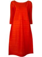 Pleats Please By Issey Miyake Pleated Tunic, Women's, Size: V, Yellow/orange, Polyester