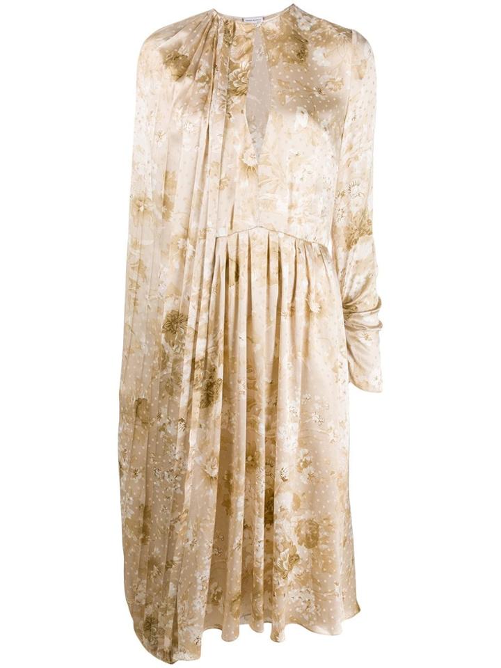 Magda Butrym Vasto Key-hole Neckline Dress - Neutrals