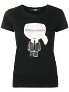 Karl Lagerfeld Logo Printed T-shirt - Black