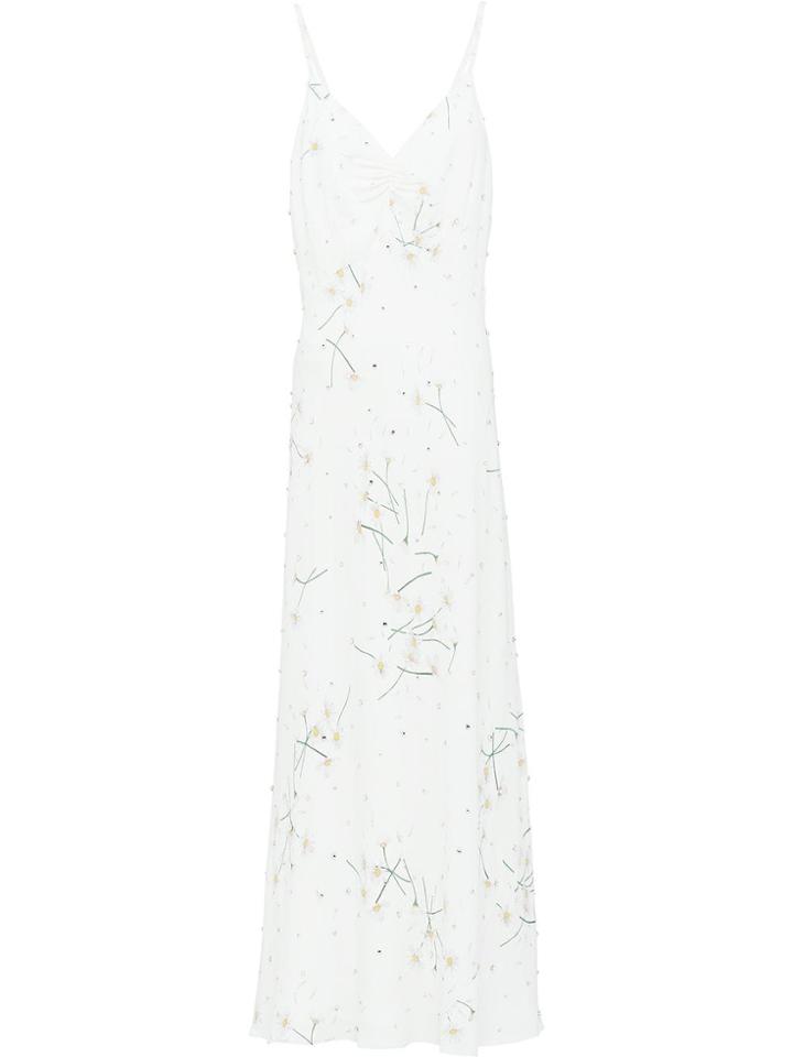 Miu Miu Sablé Dress - White