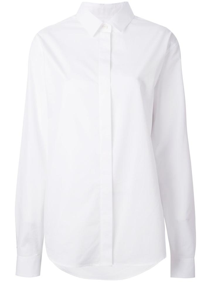 Saint Laurent - Classic Long Sleeve Shirt - Women - Cotton - 42, White, Cotton
