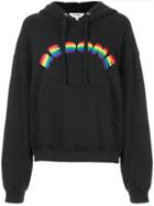 Re/done Rainbow Logo Hoodie - Black