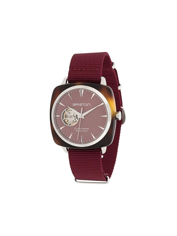 Briston Watches Clubmaster Iconic Acetate Watch - Red