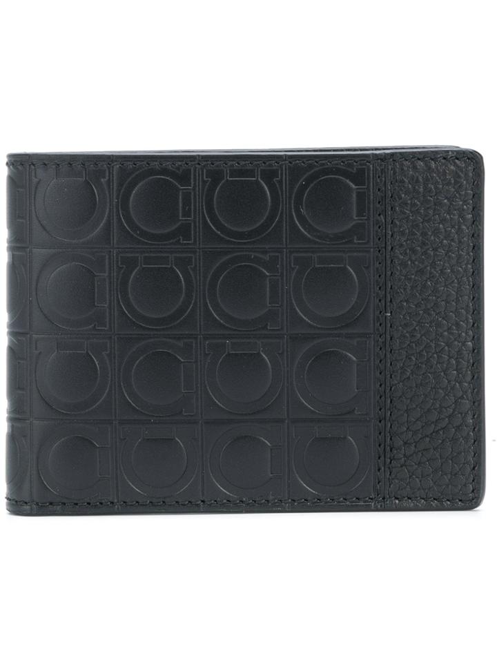 Salvatore Ferragamo Firenze Foldover Walet - Black