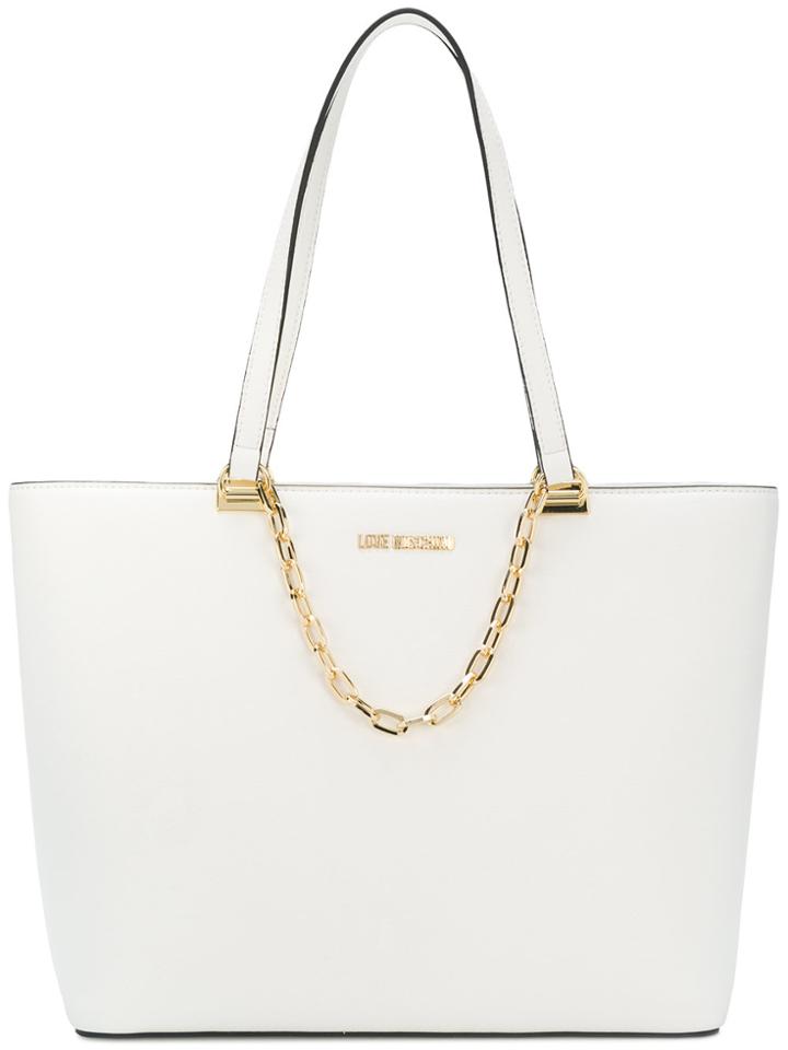 Love Moschino Shopper Tote - White