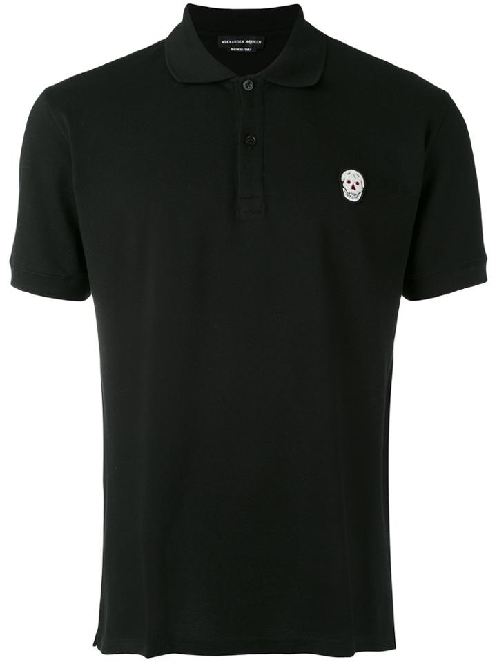 Alexander Mcqueen Skull Polo Shirt - Black