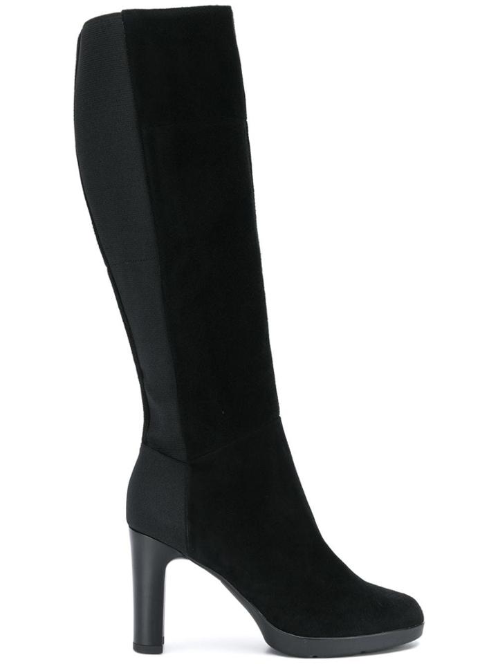 Geox Elasticated Knee-length Boots - Black