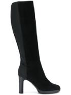 Geox Elasticated Knee-length Boots - Black