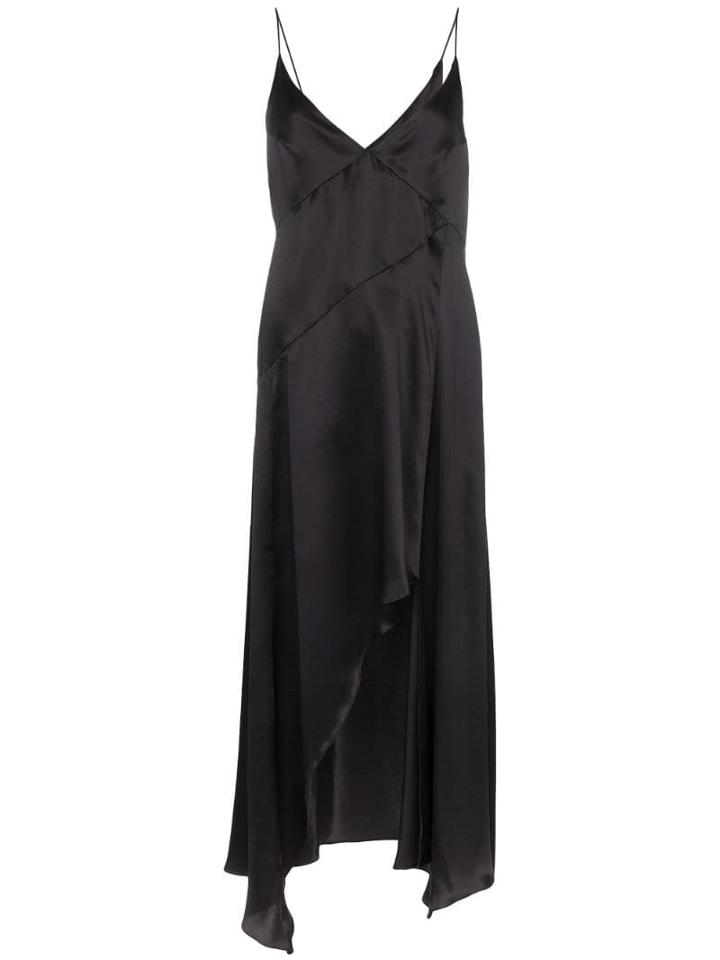 Le Kasha Niya Asymmetric Slip Dress - Black