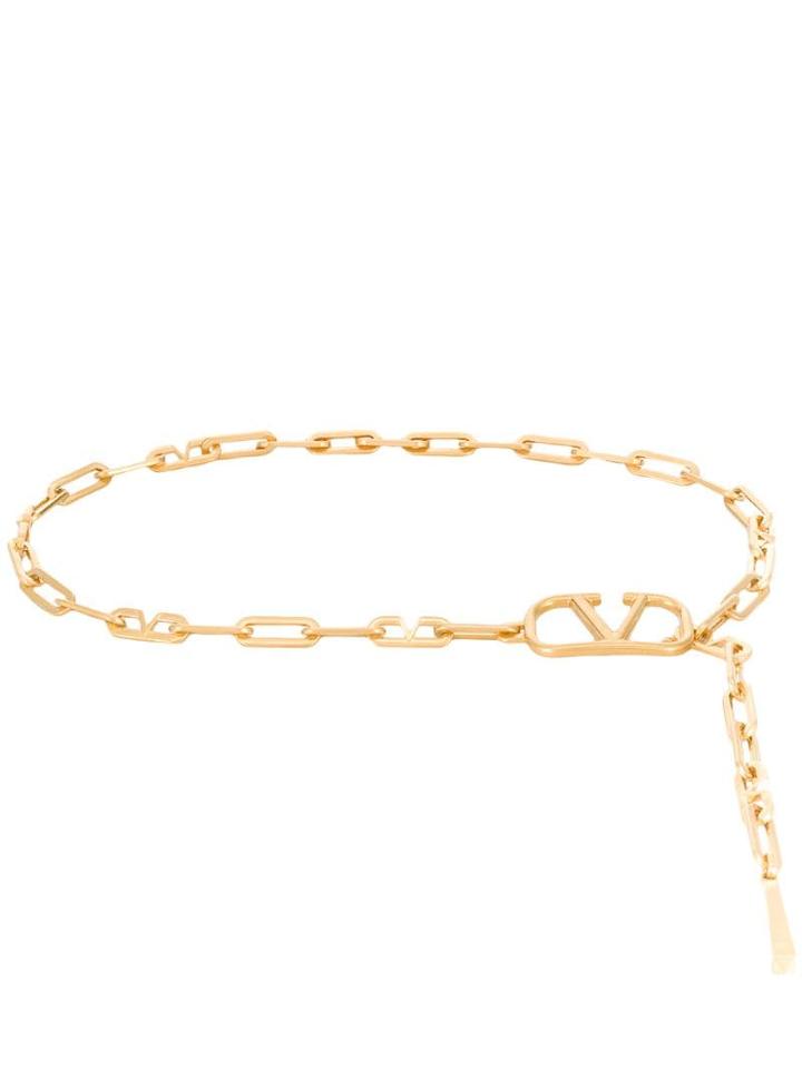 Valentino Valentino Garavani Go Logo Chain Belt - Gold