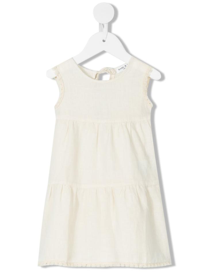 Babe And Tess - Lin Dress - Kids - Linen/flax - 12 Mth, Nude/neutrals