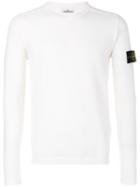 Stone Island - Crew-neck Jumper - Men - Polyester/wool - L, White, Polyester/wool
