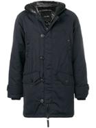 Duvetica Hooded Parka Coat - Blue