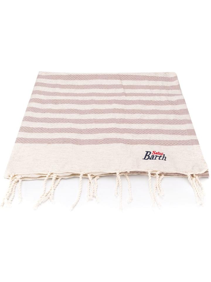 Mc2 Saint Barth Striped Beach Towel - Neutrals