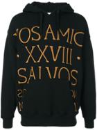 Moschino Roman Embroidered Hoodie - Black