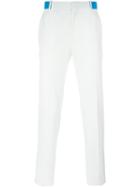 Alexander Mcqueen Slim Fit Trousers, Men's, Size: 52, White, Cotton/acetate/viscose