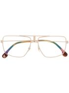 Carrera Square Frame Glasses - Gold