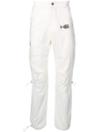 Heliot Emil Slim Fit Cargo Trousers - White