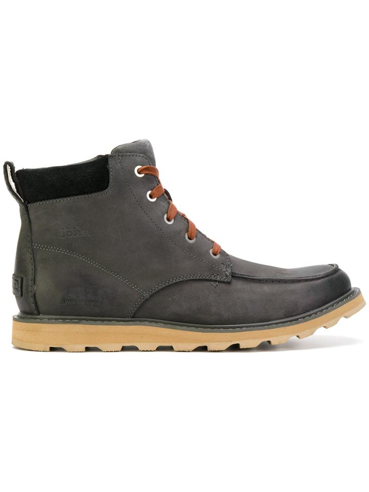Sorel Madson Moc Toe Boots - Grey