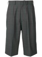 Junya Watanabe Man Checked Chino Shorts - Green