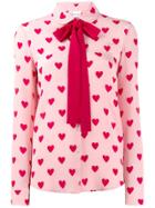 Red Valentino Red(v) Heart Print Shirt - Pink