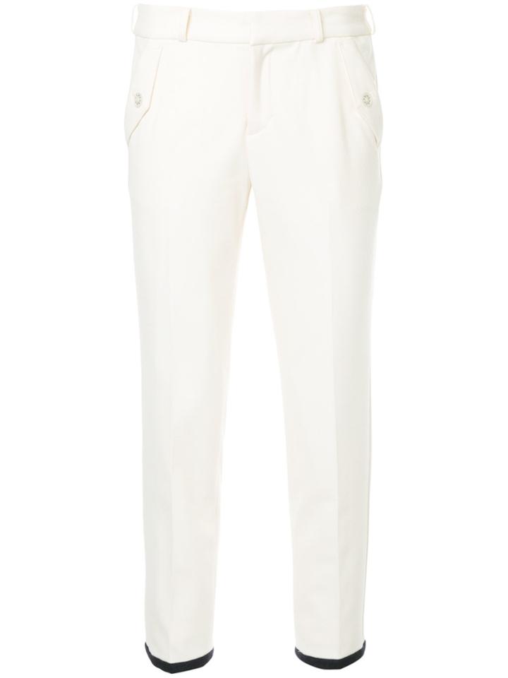 Loveless Cropped Trousers - Nude & Neutrals