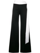 Galvan Vesper Sash Flared Trousers - Black