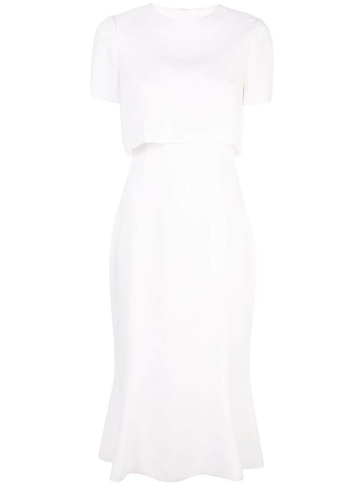 Jason Wu Collection Fitted Layered Dress - White