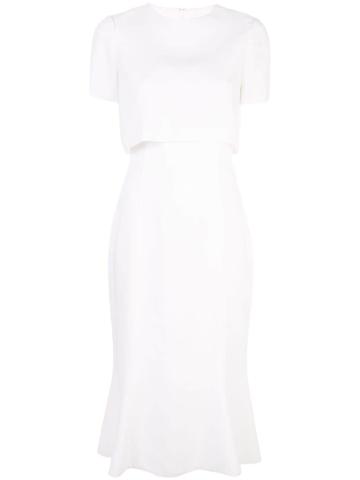Jason Wu Collection Fitted Layered Dress - White