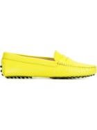 Tod S Gommino Driving Shoes, Women's, Size: 35, Yellow/orange, Leather/rubber