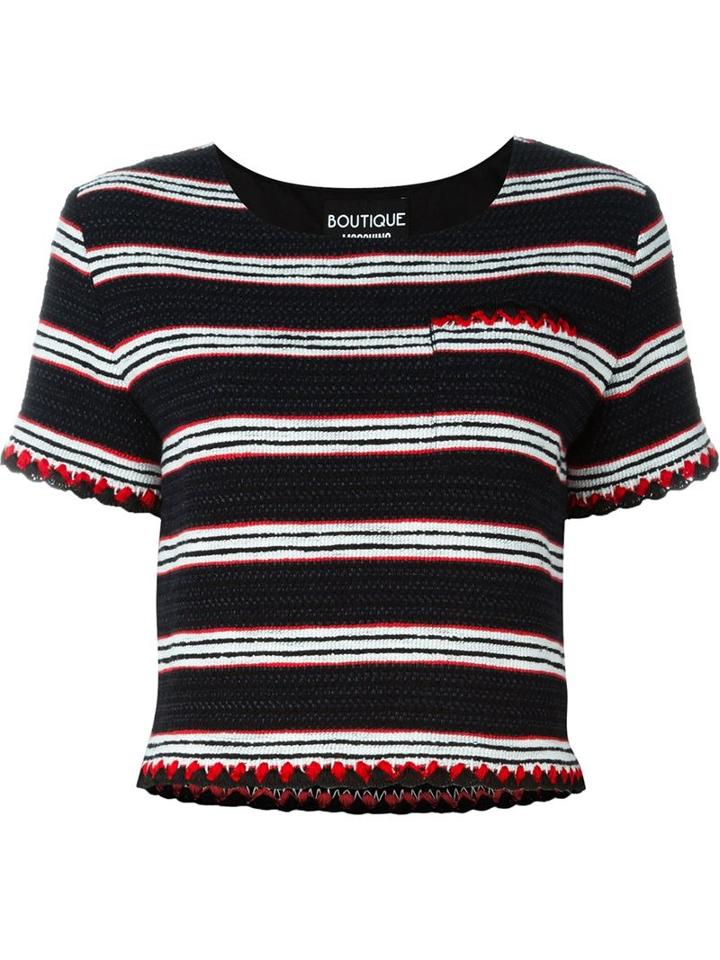 Boutique Moschino Woven Shortsleeved Top