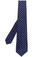Kiton Square Patterned Tie - Blue
