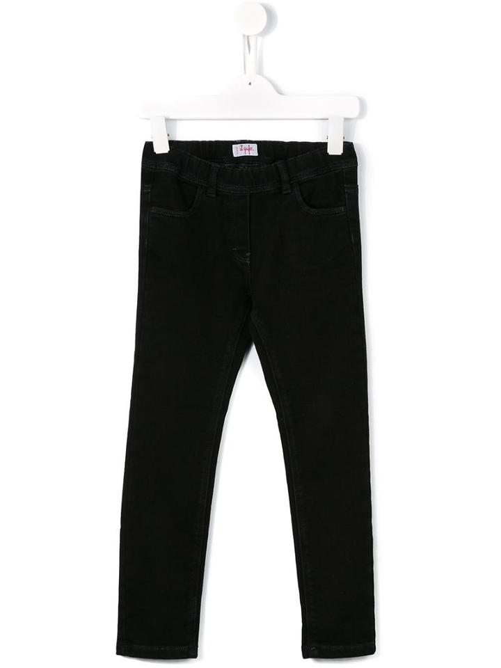 Il Gufo Slim Fit Trousers, Toddler Boy's, Size: 4 Yrs, Black