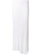 Jacquemus Side Slit Knit Skirt - White