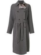 Rag & Bone Belted Double-breasted Coat - Grey