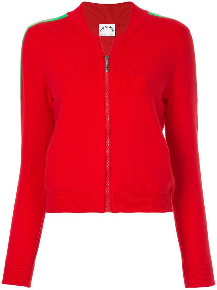 The Upside Sport Zipped Cardigan - Red
