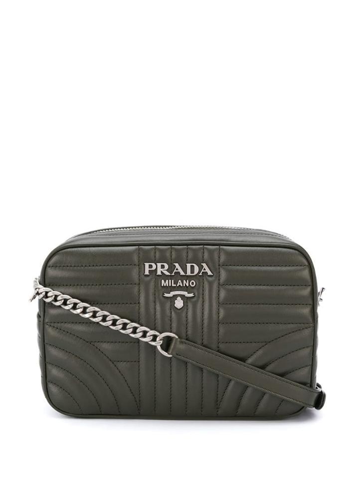 Prada Diagramme Crossbody - Green