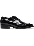 Simone Rocha 40 Bead Embellished Leather Brogues - Black
